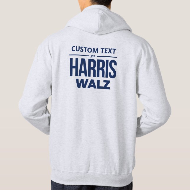 Veste À Capuche Conception personnalisée pour Harris Walz (Dos)