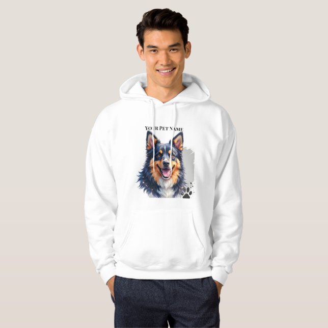 Veste À Capuche Conception personnalisée simple et moderne du nom  (Devant entier)