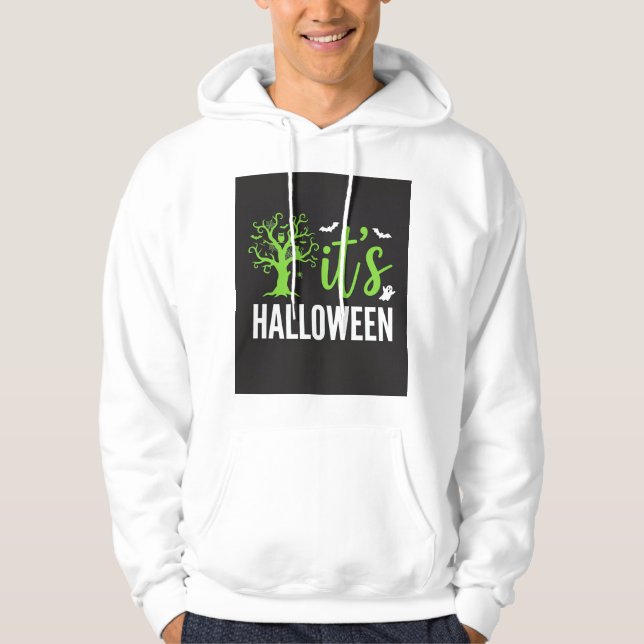 Veste À Capuche Conception vectorielle d'arbres de chauves-souris  (Devant)