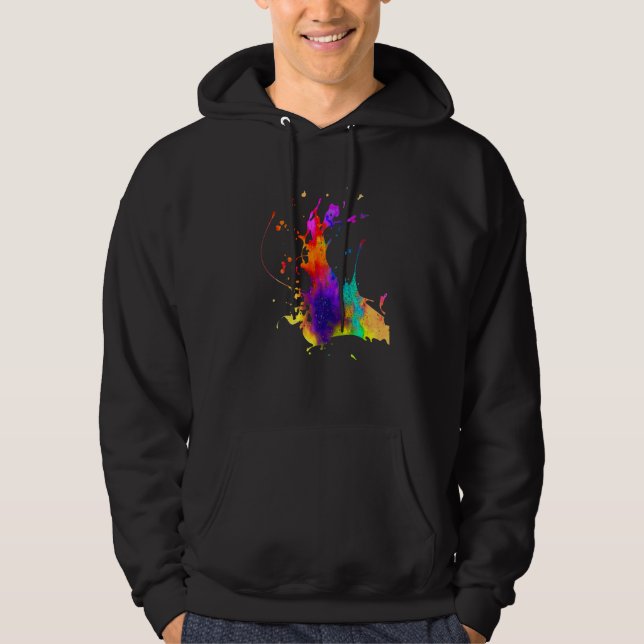 Veste À Capuche Conçoit des vêtements impressions originales Splas (Devant)