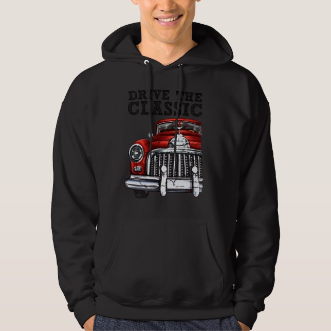 Veste À Capuche conduisez la voiture classique-convertte 2 (Devant)