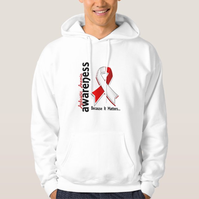 Veste À Capuche Conscience 5 d'anémie aplastique (Devant)