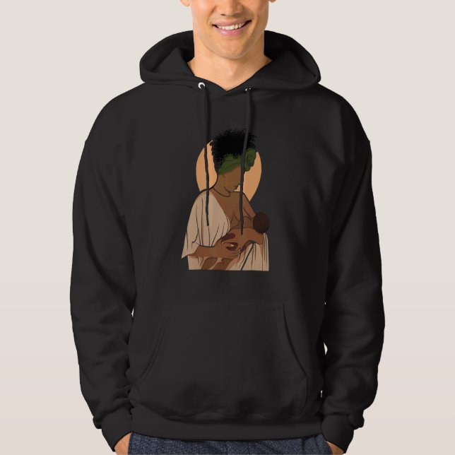 Veste À Capuche Conscience de l'allaitement Progrès Lait maternel  (Devant)