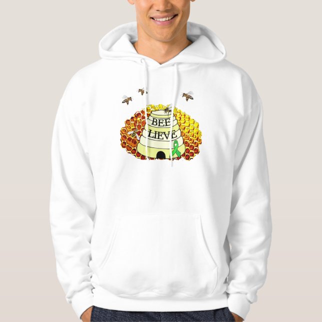 Veste À Capuche Conscience en nid d'abeille pour la sensibilisatio (Devant)
