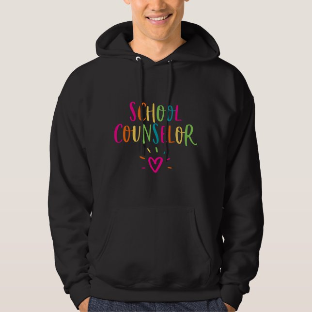 Veste À Capuche Conseiller d'Orientation Scolaire Appréciation Ret (Devant)