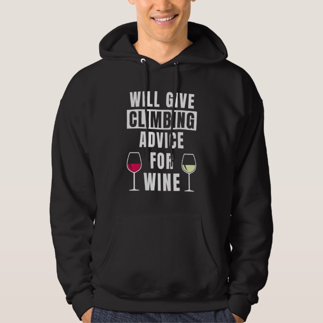 Veste À Capuche Conseils d'escalade pour grimpeur de vin Escalade  (Devant)