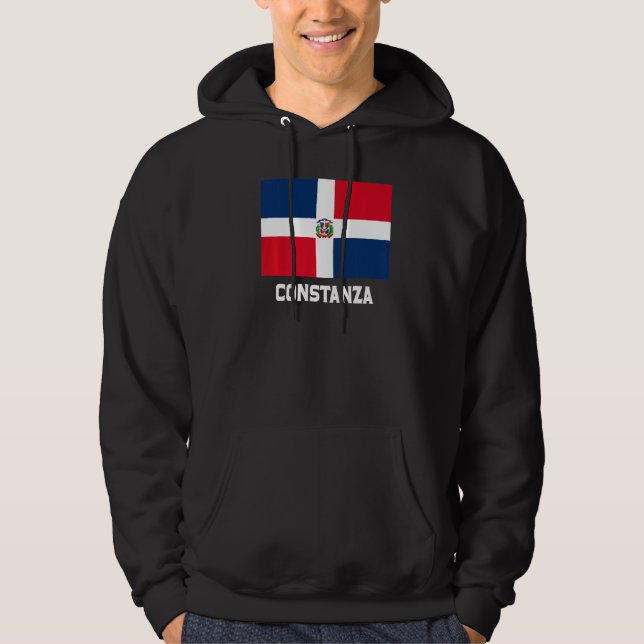 Veste À Capuche Constanza République dominicaine Drapeau Emblem Es (Devant)