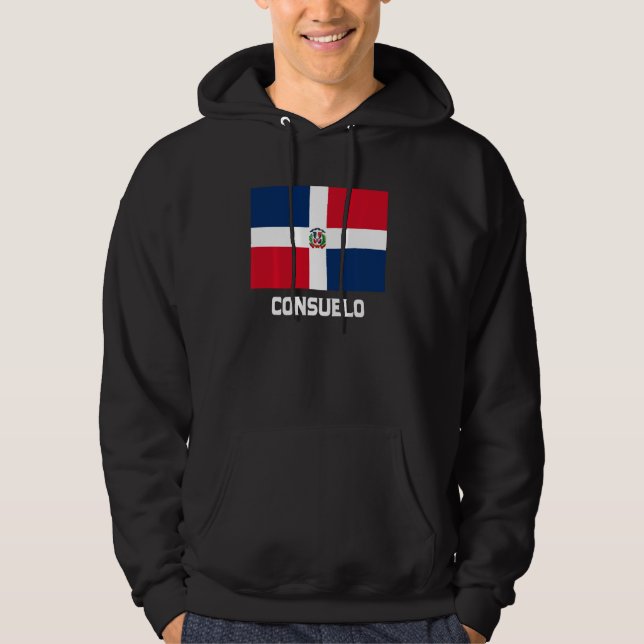 Veste À Capuche Consuelo République dominicaine Drapeau Emblem Esc (Devant)