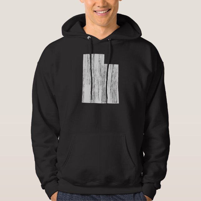 Veste À Capuche Contour affligé d'état de l'Utah (Devant)