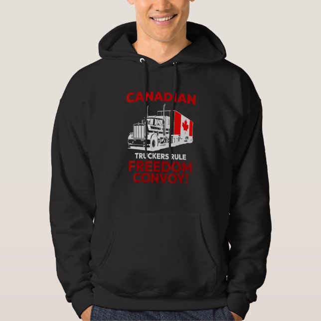 Veste À Capuche Convoi pour la liberté de la réglementation des ca (Devant)