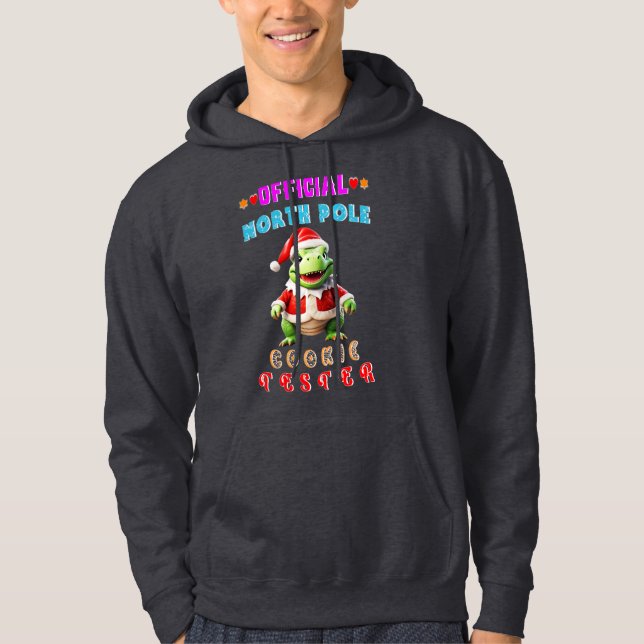 Veste À Capuche Cookie Tester du Pôle Nord officiel Noël Géant (Devant)
