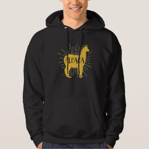Veste À Capuche Cool Alpaca pour les Amoureux des animaux Alpaca e