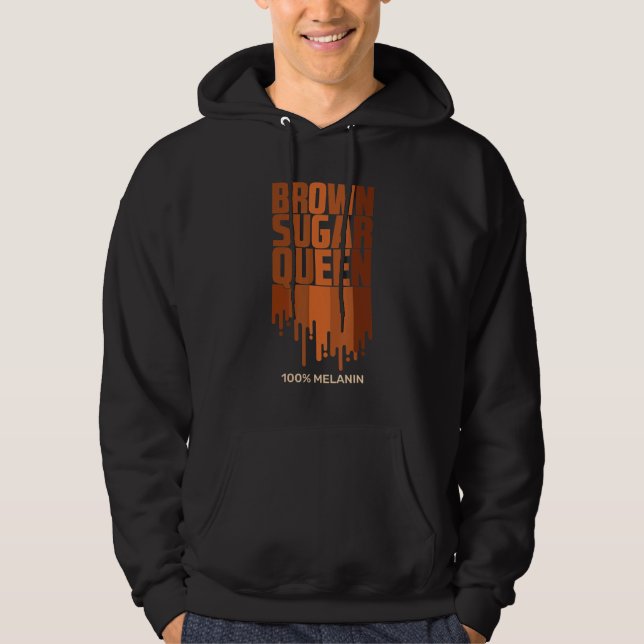 Veste À Capuche Cool Brown Sugar Queen Black African American Hist (Devant)