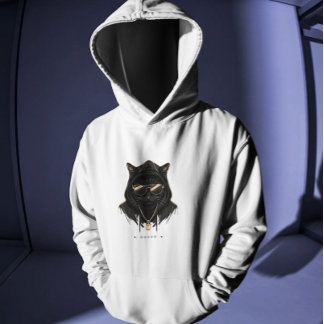 Veste À Capuche  Cool Cat Hoodie – Streetwear Cat Graphic Hoodie