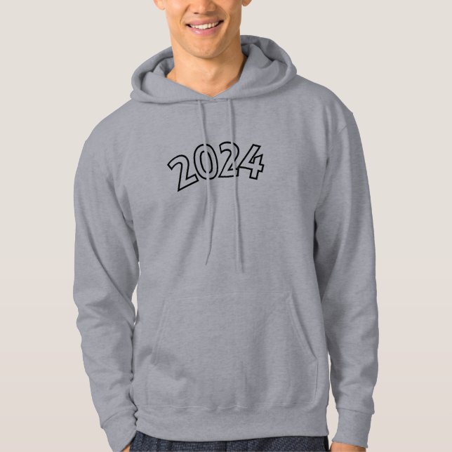 Veste À Capuche Cool College Moderne 2024 Hommes (Devant)