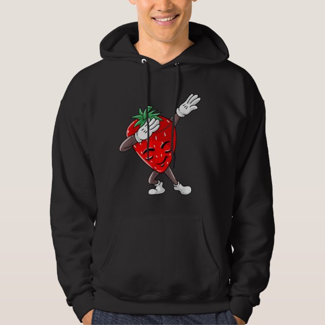 Veste À Capuche Cool Dabbing Fraise Funny Love Dancer Sweet Fr (Devant)