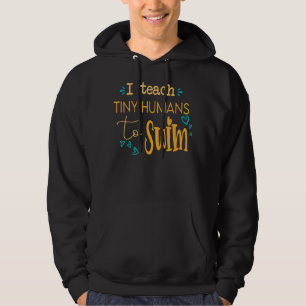 Veste À Capuche cool entraîneur de natation J'apprends aux humains
