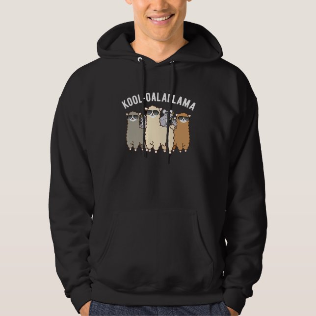 Veste À Capuche Cool Koala Sur Llama Cria Herd Des Lunettes De Sol (Devant)