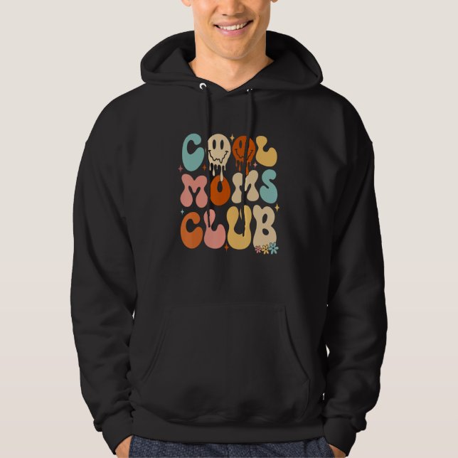 Veste À Capuche Cool Moms  Club Mama Mommy Mom Bruh 2 (Devant)