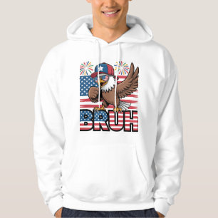 Veste À Capuche Cool Patriotique Aigle Bruh Design