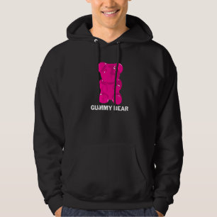 Veste À Capuche Cool rose Gummy Ours sucré Candy Ours Ventilateur
