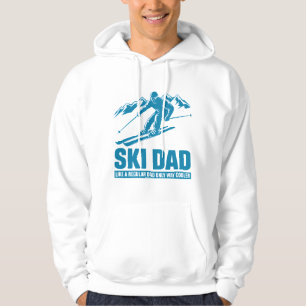 Veste À Capuche Cool Ski Papa Funny Sports d'hiver Design cadeau