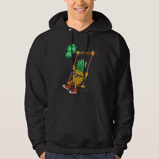 Veste À Capuche Cool Swinning Pineapper Swinger Pineapple Tropical (Devant)