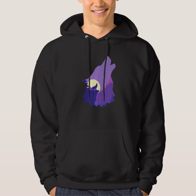 Veste À Capuche Cool Wolf Wildlife Arctic Tee (Devant)