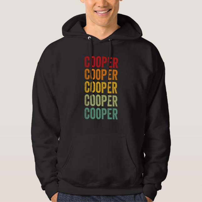 Veste À Capuche Cooper County Missouri Rainbow Text Design (Devant)