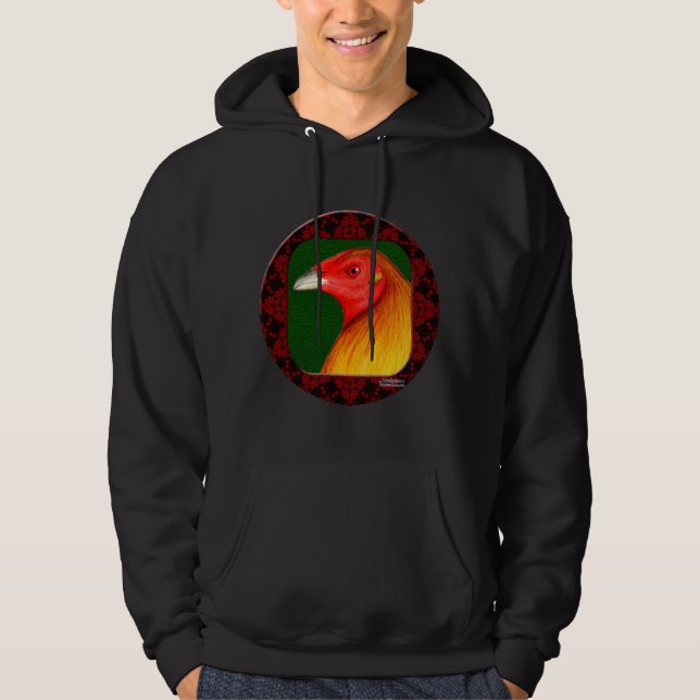 Veste À Capuche Coq de Combat Cadre (Devant)