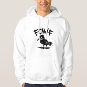 Veste À Capuche Corbeau en colère “F-CAW-F” – Création de dessin a