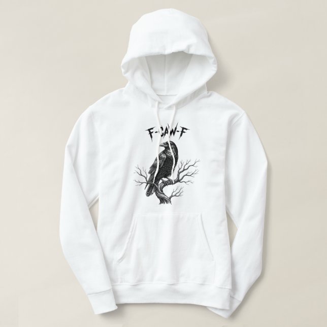 Veste À Capuche Corbeau - F-Caw-F (Design devant)