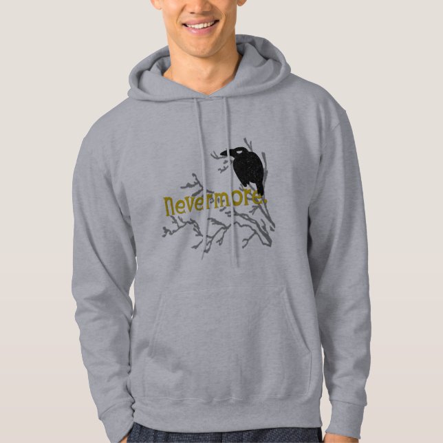 Veste À Capuche Corbeau Nevermore (Devant)