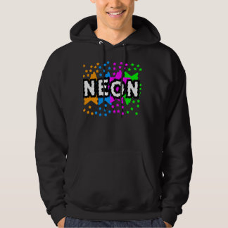 Veste À Capuche COREY TIGER 1980s RÉTRO ÉTOILES NEON