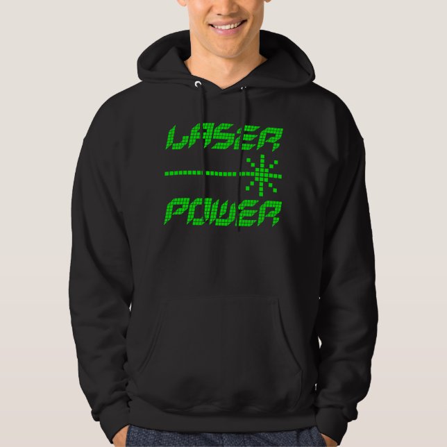 Veste À Capuche COREY TIGER Années 80 RÉTRO PUISSANCE LASER (Devant)