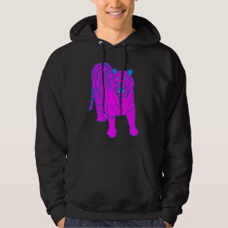Veste À Capuche COREY TIGER Années 80 RÉTRO TIGER DEBOUT HOODIE RO