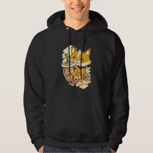 Veste À Capuche Corgi Boba Bubble Milk Tea Graphic