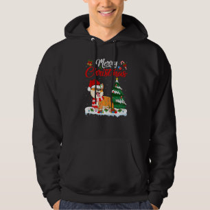 Veste À Capuche Corgi Chien Xmas Éclairage Corgi Joyeux Noël