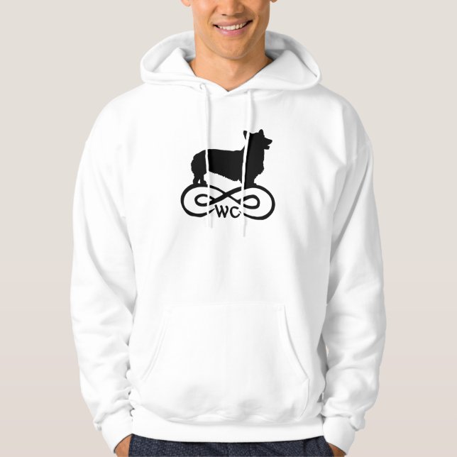 Veste À Capuche Corgi de Gallois d'infini (Devant)