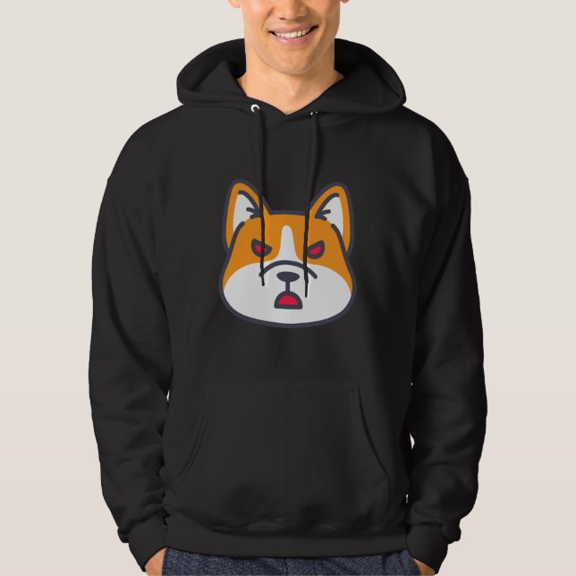 Veste À Capuche Corgi en colère 968 (Devant)