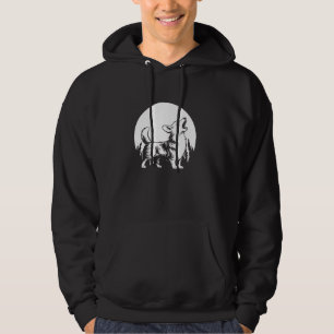Veste À Capuche Corgi Pet - Chien race Moon Howling