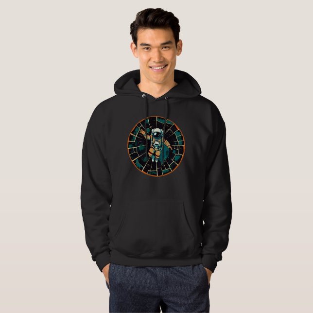 Veste À Capuche Cosmic Voyager : Astronaute en Style (Devant entier)