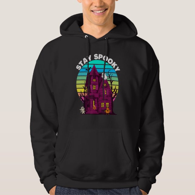 Veste À Capuche Costume de fête de monstres de fantômes effrayants (Devant)