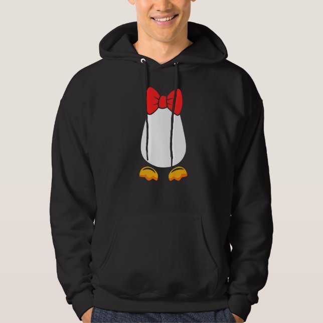 Veste À Capuche Costume de pingouin Cravate venin Penguin (Devant)