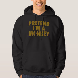 Veste À Capuche Costume d'Halloween Lazy Drôle prétendre que je su
