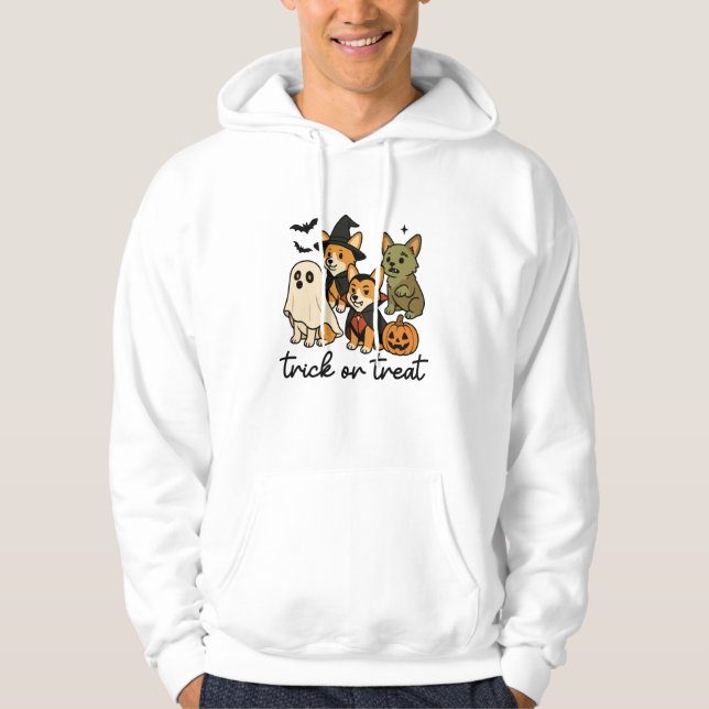 Veste À Capuche costume d'Halloween pour corgi  (Devant)