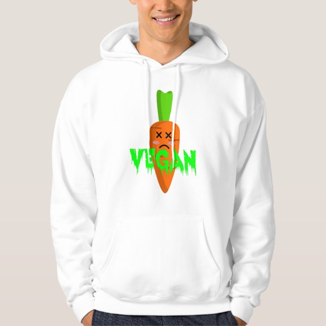 Veste À Capuche Costume d'Halloween Vegan amusant ou cadeau de sac (Devant)