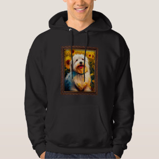Veste À Capuche Coton De Tulear Painting Sunflower Flower Mom Wome