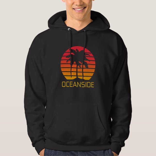 Veste À Capuche Coucher de soleil de Californie (Devant)