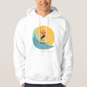 Veste À Capuche Coucher de soleil et surf
